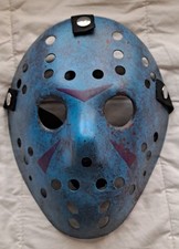 Jason Voorhees Damaged NES Friday 13th Hockey mask custom hand painted Cosplay