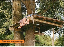 Postcard - Children - Image - Others - Children's Cabin in the Trees - CPM
