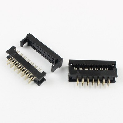 5Pcs 2.54mm Pitch 2x7 Pin 14 Pin Male Header FD IDC Cable Transition Connector