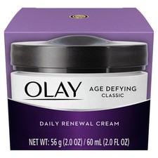 Olay Age Defying Classic Daily Renewal Cream, Face Moisturizer, 2.0 fl oz