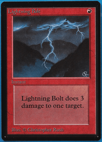 Lightning Bolt Beta MINT Red Common MAGIC GATHERING CARD (ID# 508281) ABUGames - Picture 1 of 2