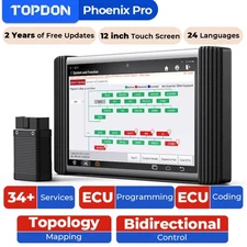 Newest TOPDON Phoenix Pro Programming Full System Diagnostic Scanner Tool