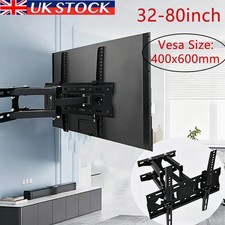 TV Wall Mount Bracket Swivel Tilt 32 40 50 55 65 75 80 Inch UK LED LCD Screen