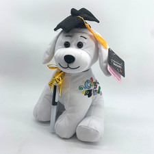 Charming Toys Graduation Autograph Stuffed Dog With Pen Congrats Grad 11"