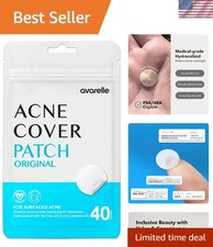 Hydrocolloid Pimple Patches   Effective Anti-Acne Solution, 40 Count