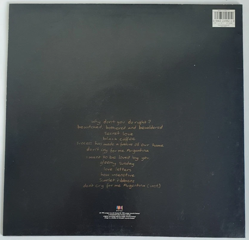 Sinéad O'Connor – Am I Not Your Girl? (LP, 1992) OIS, Original, sehr gut (VG++) - Bild 2 von 4