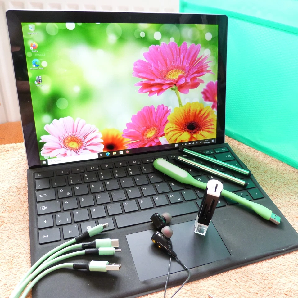 XL SET Surface Pro 5 128GB SSD Convertible METALL l 12 Zoll 2K TOUCH Windows 10