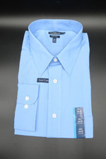 NWT Blue Croft Barrow Shirt Men's 18.5 34/35 Easycare Classic Fit Button Up