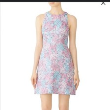 NWT Kate Spade Floral Jacquard A Line Dress Women Size 10 California Dreaming