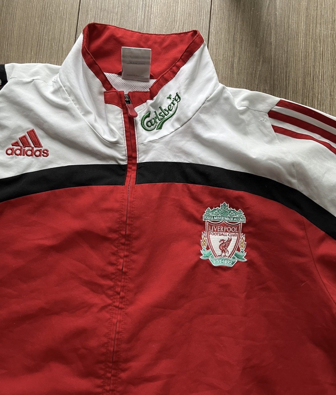 2007/08 Liverpool FC adidas Track Jacket – Size L image 5