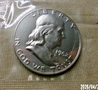 1962 P PROOF Silver Franklin Half Dollar 50 Cents Proof Set  Cello