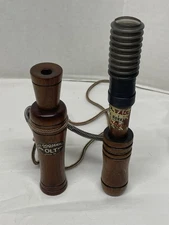 Vintage PS Olt Co. Model 77 Wooden Goose Call & Faulk’s Honker H10? Made InUSA
