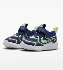 Nike Cosmic Runner Baby Toddler Shoes Size 3C Barely Volt University Void Blue