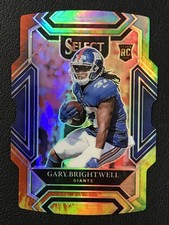 2021 Panini Select #295 Gary Brightwell Tie-Dye Prizm Die-Cut /25 NY Giants