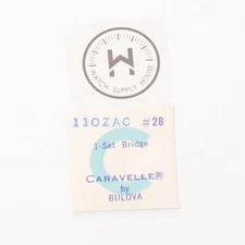 Caravelle 110ZAC Watch Setting Lever Spring Set Bridge New Old Stock  (C19R1)
