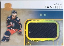 2023-24 UD The Cup Rookie Rink Gallery Jersey Adam Fantilli 49/49 Blue Jackets