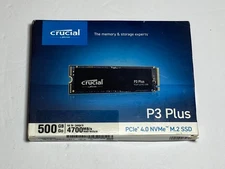 Crucial P3 Plus M.2 2280 500GB PCI-Express 4.0 x4 NVMe 3D NAND Internal Solid St