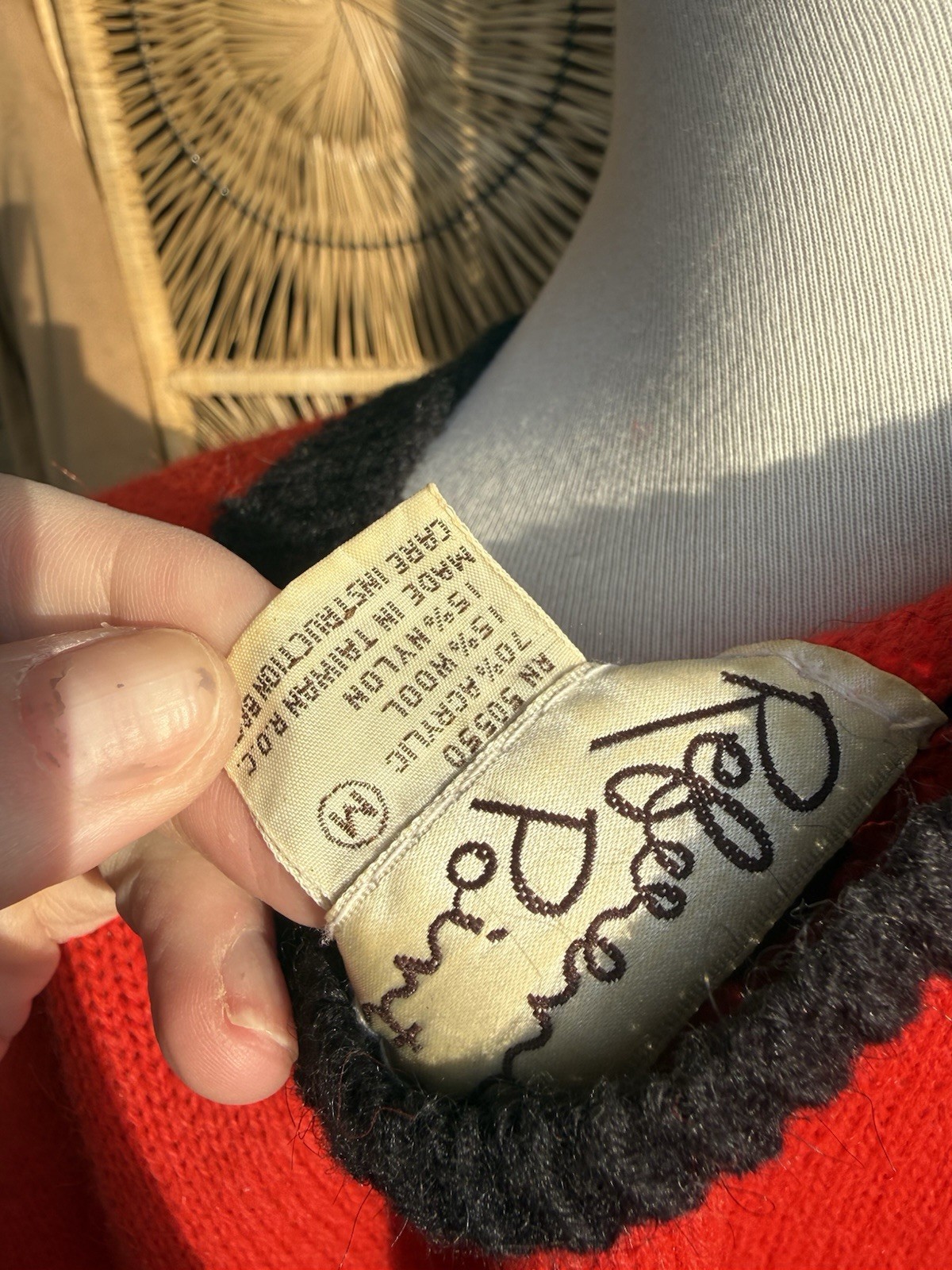 Reference Point Vintage RED crew Neck Graphic Jer… - image 6