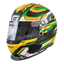Zamp H760C49XXL, RZ-70E Switch Helmet, XX-Large, Green/Black/Yellow Snell SA2020