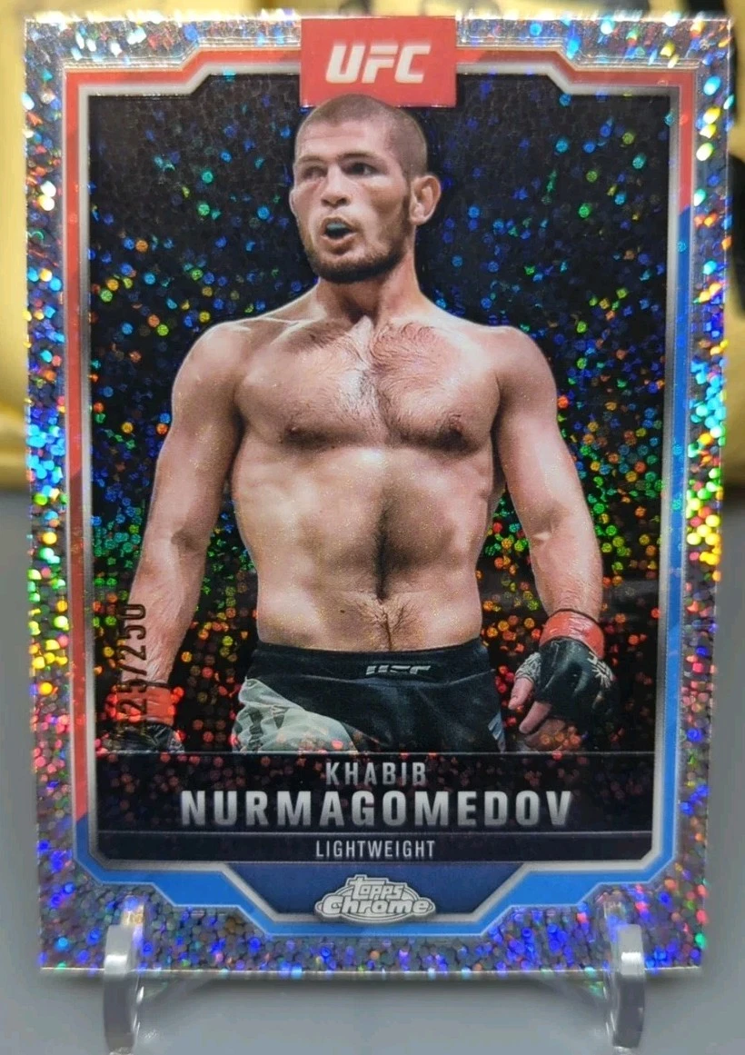 2025 Topps Chrome UFC - Khabib Nurmagomedov #36 Speckle Refractor /250