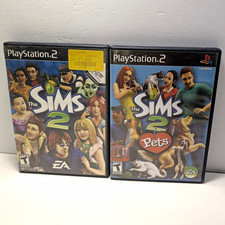 EA The Sims 2 + The Sims 2: Pets Sony PlayStation 2 PS2 T-Teen