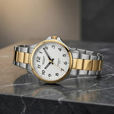 REGENT 32mm Damenuhr Bicolor Edelstahl F1460