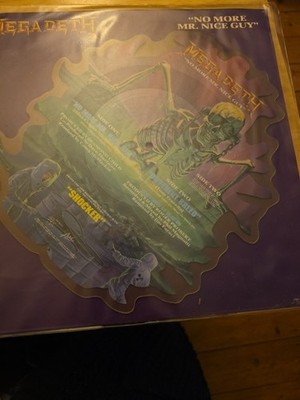 Megadeth Shaped Picture Disc-7 Capitol 1989