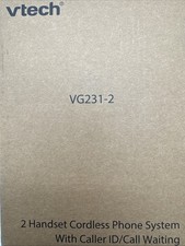 VTech  VG231-2 Cordless Phone with Full Duplex Speakerphone  ECO Mode  OB