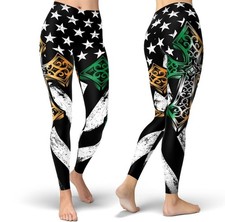 St Patrick's Day Leggings: Irish Cross Activewear