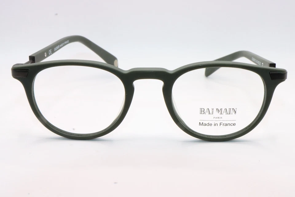 NUEVAS GAFAS BALMAIN BL 3048 02 MATE VERDE OSCURO AUTÉNTICO DISEÑADOR 45-20 Foto 2 de 4