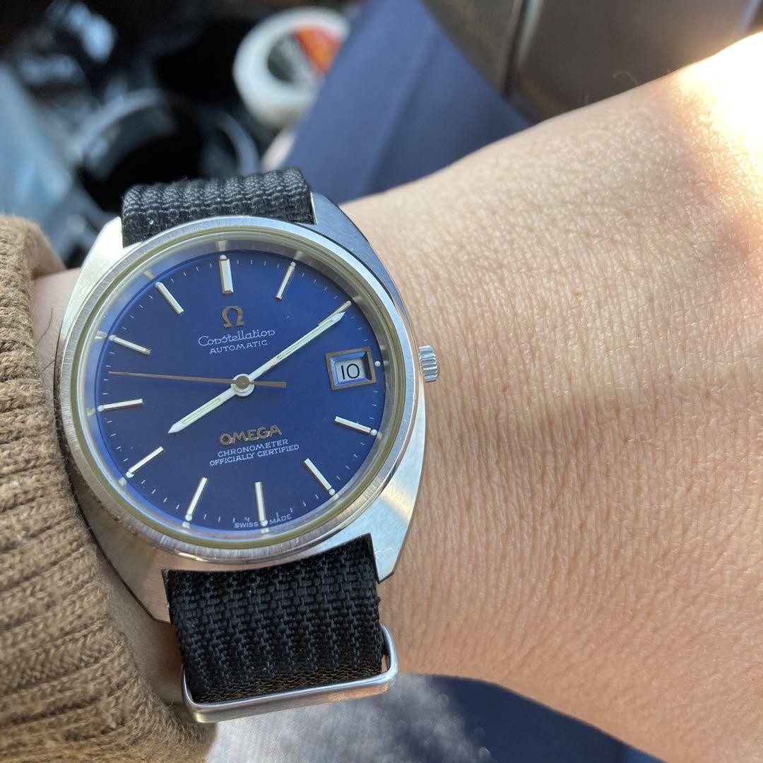 Omega Constellation ST168.0056 Men's Automatic Silver Cushion Watch 35mm