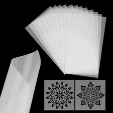 12 PCS 10 mil Blank Stencil Sheets 12x24 Inch Milky Translucent PET Mylar