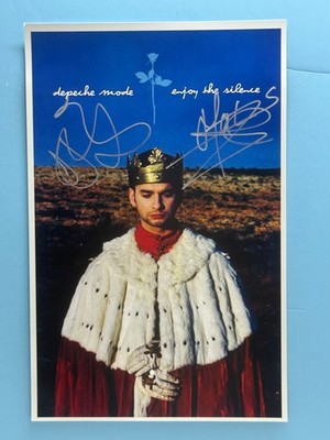 DEPECHE MODE ENJOY SILENCE POSTER 11x17 SIGNED AUTHENTICATED wCOA FREE SHIPPING