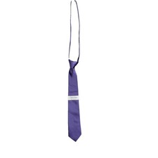 NEW CALVIN KLEIN boys' zipper tie Light Purple Solid Tie 100 Silk