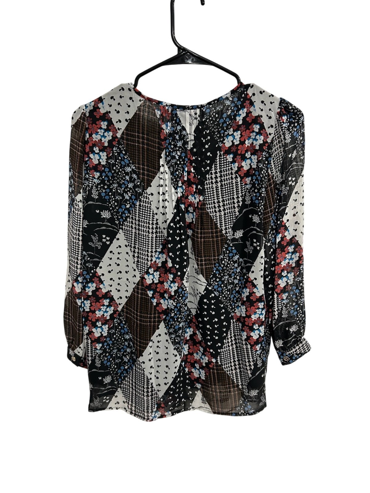 Tommy Hilfiger Multicolor Patchwork Pleated Long … - image 2