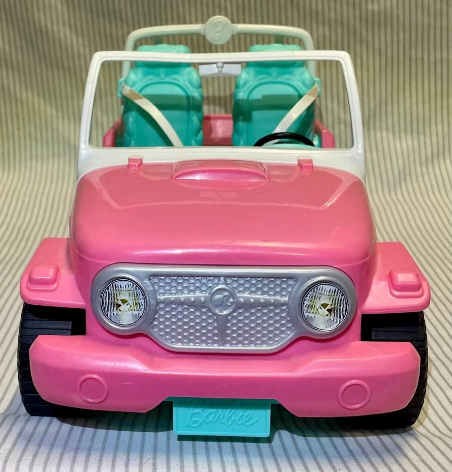 Barbie Passport Jeep Cruiser 2012 rosa y azul Foto 3 de 4