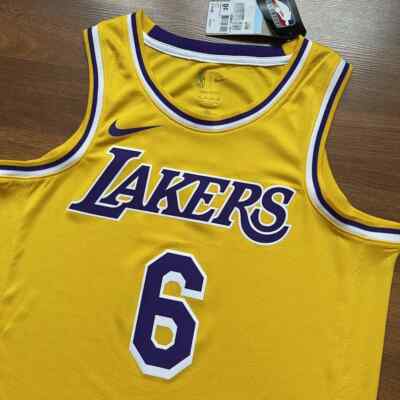 LA LAKERS NIKE #6 LEBRON JAMES SWINGMAN ICON EDITION SIZE 