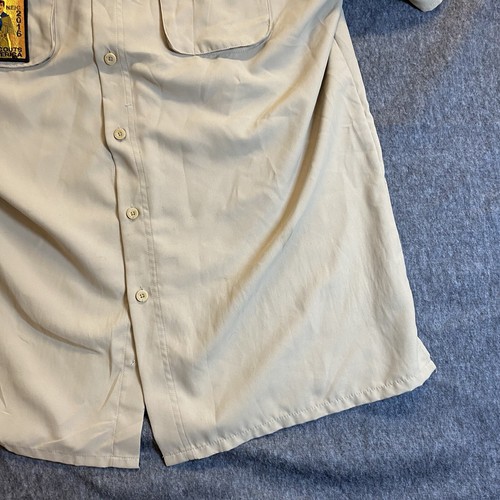 Boy Scouts of America Shirt Men Large Vented Uniform  Patches Microfiber BSA - Picture 6 of 16