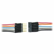 Train Control Systems TCS #1477 6-Pin Micro Connector colored wires