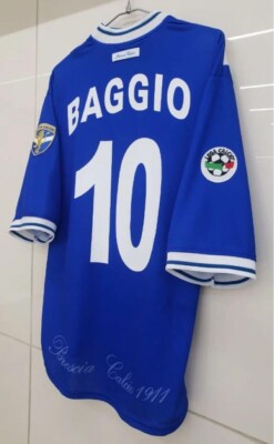 BAGGIO #10 BRESCIA CALCIO 00/01 Soccer Football Jersey Lomg Sleeve