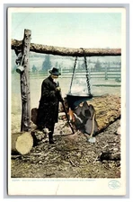 Making Maple Syrup The Old Fashion Way, Vermont VT Postcard