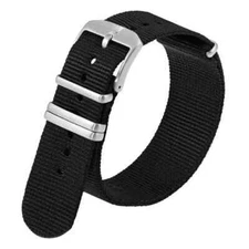 Luminox Watchband FN2201.20Q Black One Piece Strap 22mm w/Steel Hardware