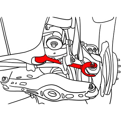 LYKT Rear Adjustable Toe Arm For Toyota Camry 18-25 Avalon 19-22