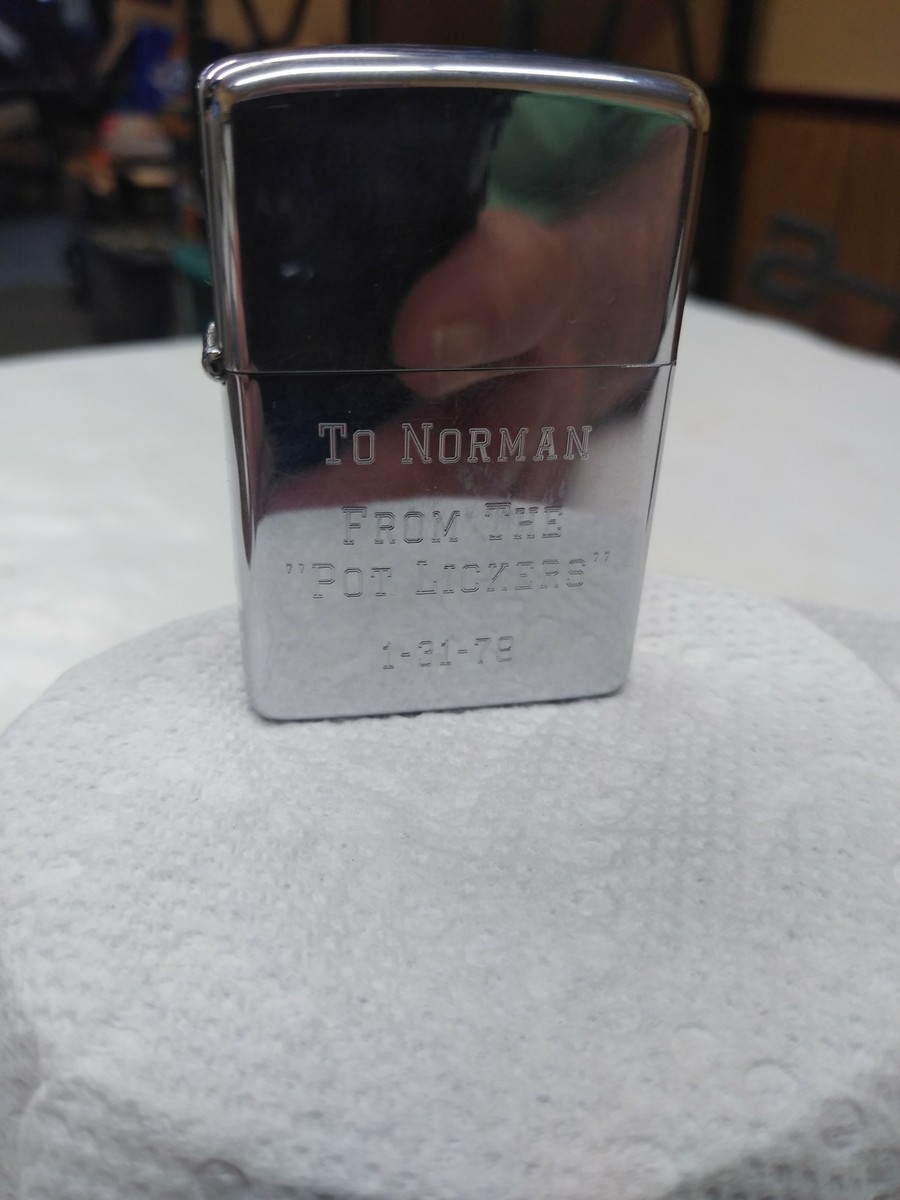   Ildpot イルドポッド vintage VTG ZIPPO Lighter 1978 Personalized To Norman From The Pot Lickers