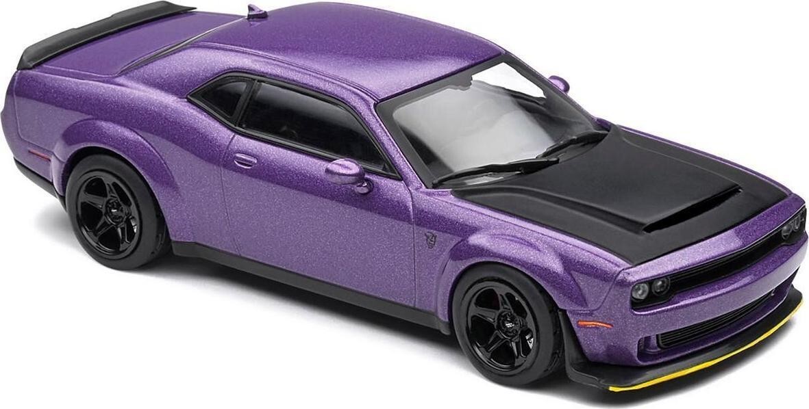 1/43 2018 Dodge Challenger Srt Demon Plum Crazy Diecast Model