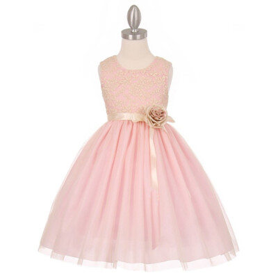 PINK Size 10 Flower Girl Dress Bridesmaid Birthday Graduation Recital Formal