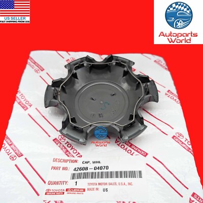 Used Toyota Tacoma Wheel Center Cap 2016-2019 - Dark Grey/Black Hub Cap, Part 4260B-04050