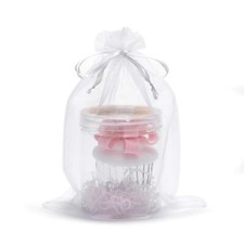 Sheer Drawstring Organza Gift Bags 6x9 Inch 50PCS for Party Wedding Favors