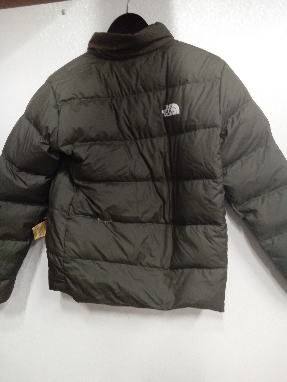 NORTH FACE Reversible Down Jacket Goose Down SZ XL, 14/16 (Hole) 5G4B
