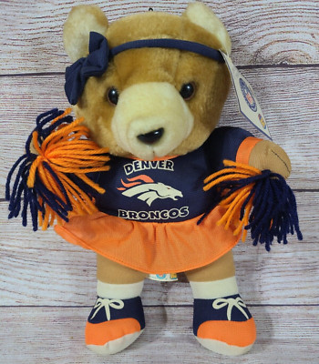 Good Stuff NFL Plush Denver Broncos Cheerleader Teddy Bear Stuffed Animal 1998